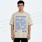 Unisex Chrysanthemum Yayoi Kusama Printed Washed Tee