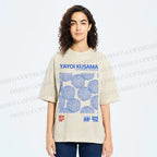 Unisex Chrysanthemum Yayoi Kusama Printed Washed Tee