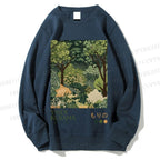 Unisex Yayoi Kusama Green Forest Printed Sweatshirt
