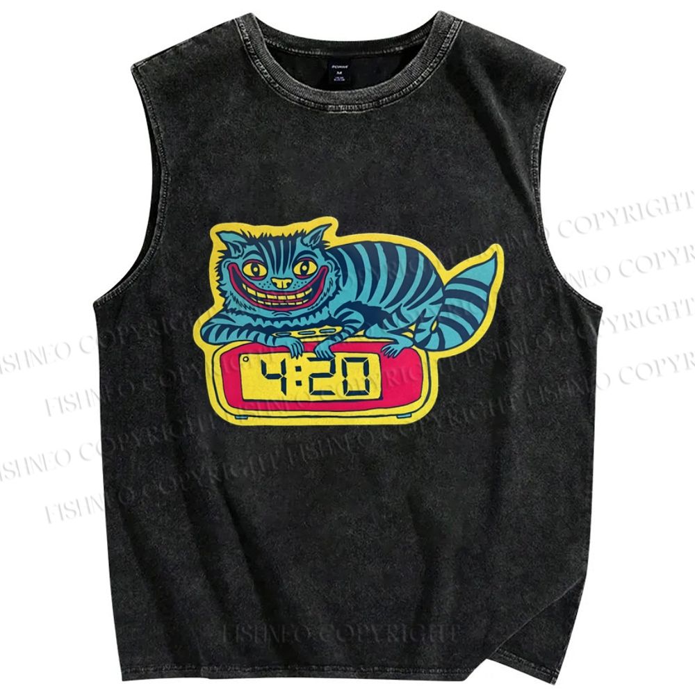 Unisex Gallery Pops Killer Printed Washed Tank Top