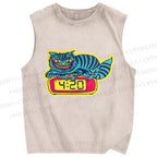 Unisex Gallery Pops Killer Printed Washed Tank Top