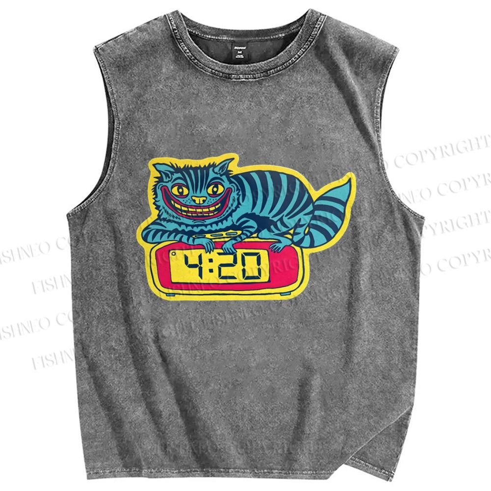 Unisex Gallery Pops Killer Printed Washed Tank Top