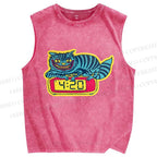 Unisex Gallery Pops Killer Printed Washed Tank Top