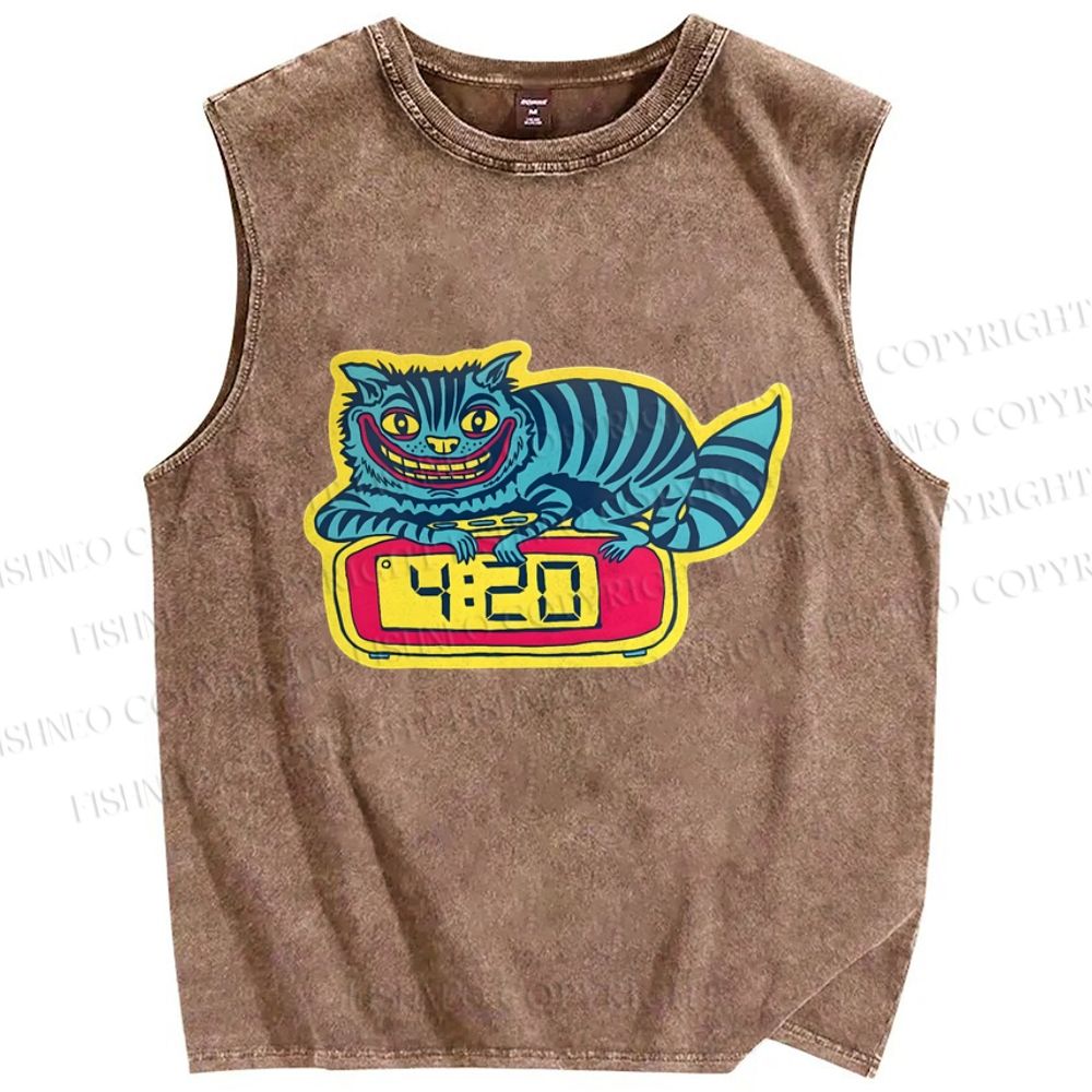 Unisex Gallery Pops Killer Printed Washed Tank Top