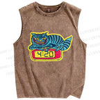 Unisex Gallery Pops Killer Printed Washed Tank Top