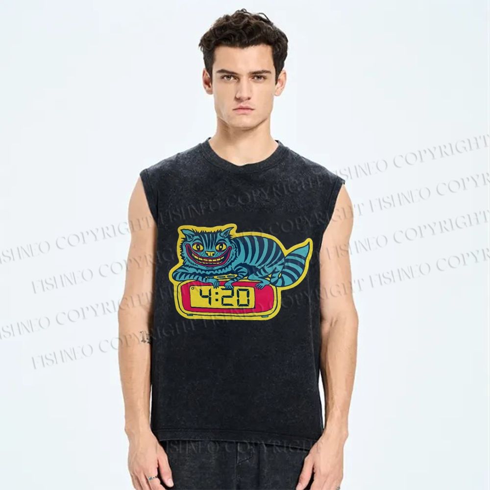Unisex Gallery Pops Killer Printed Washed Tank Top