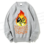 Unisex Luci Beware My Personal Demon Printed Sweatshirt
