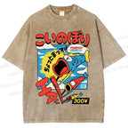 Unisex Koinobori Printed Washed Tee