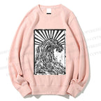 Unisex The Great Wave off Kanagawa Printed Sweatshirt
