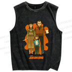 Unisex The Shining Graffiti Printed Washed Tank Top