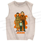 Unisex The Shining Graffiti Printed Washed Tank Top