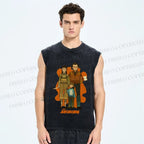 Unisex The Shining Graffiti Printed Washed Tank Top