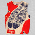 Unisex Japanese Vintage Fish Octopus Printed Tank Top