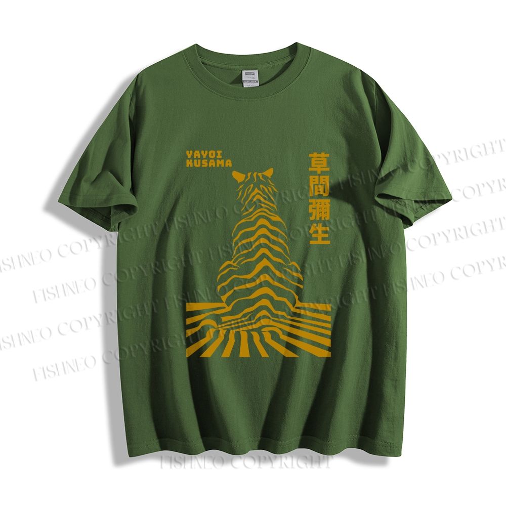 Unisex Japanese Yayoi Kusama Panther Classic Cotton T-shirt