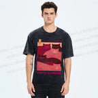 Unisex Pink Bears Yayoi Kusama Printed Washed Tee