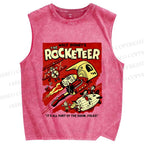 Unisex The Rocketeer Printed Washed Tank Top