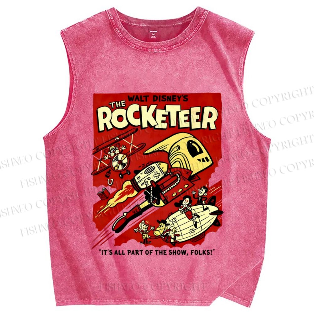 Unisex The Rocketeer Printed Washed Tank Top