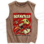 Unisex The Rocketeer Printed Washed Tank Top