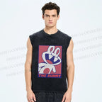 Unisex The Bunny Rabbit Printed Washed Tank Top