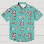 Fox Mask With Flowers Hawaiian Shirt