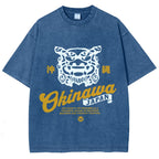 Okinawa Shisa Vintage Wash Japanese Design T-Shirt