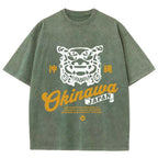 Okinawa Shisa Vintage Wash Japanese Design T-Shirt