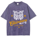 Okinawa Shisa Vintage Wash Japanese Design T-Shirt