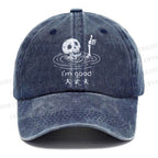 Unisex Vintage Casual Drowned Skeleton Washed Cap