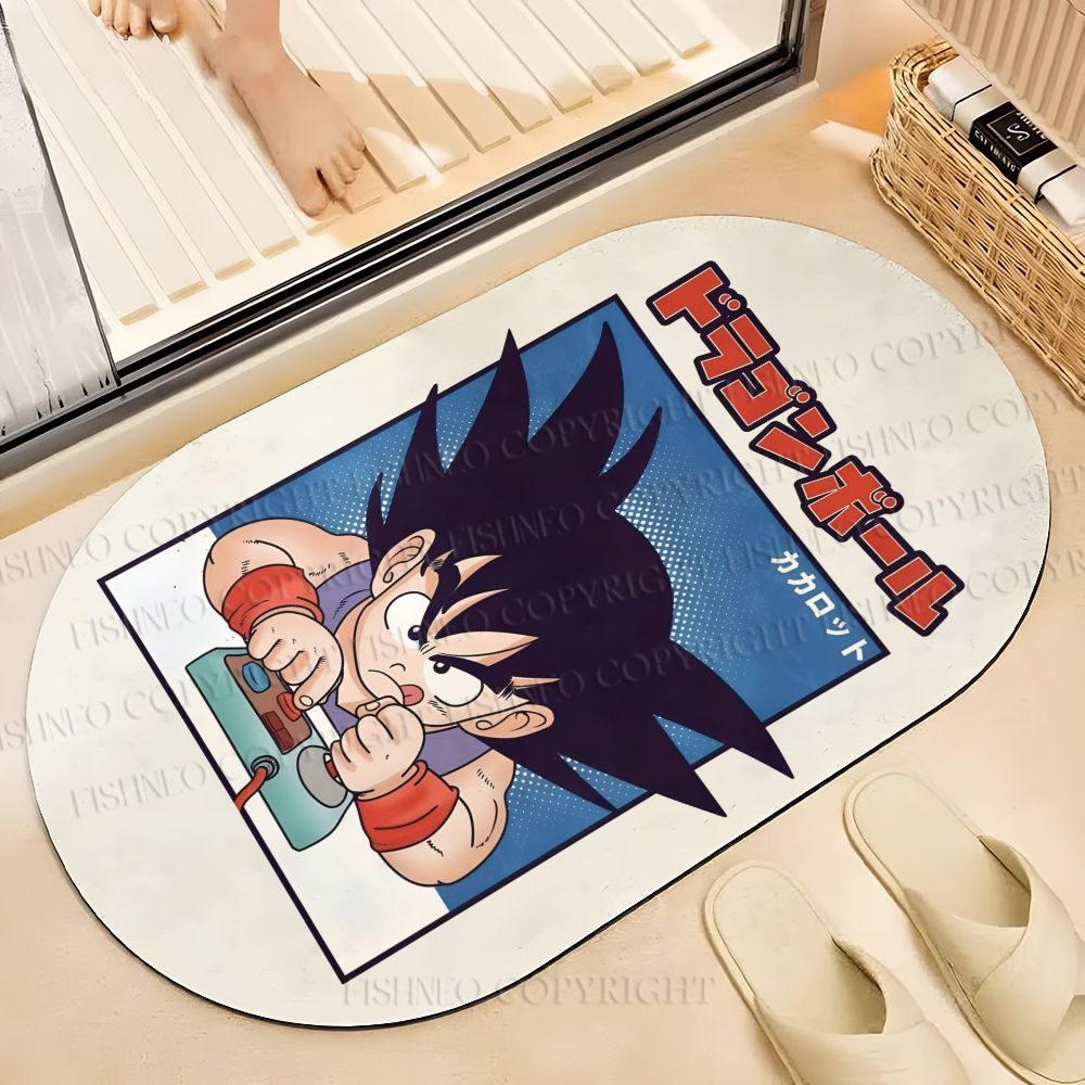 Son Goku Printed Bath Mat