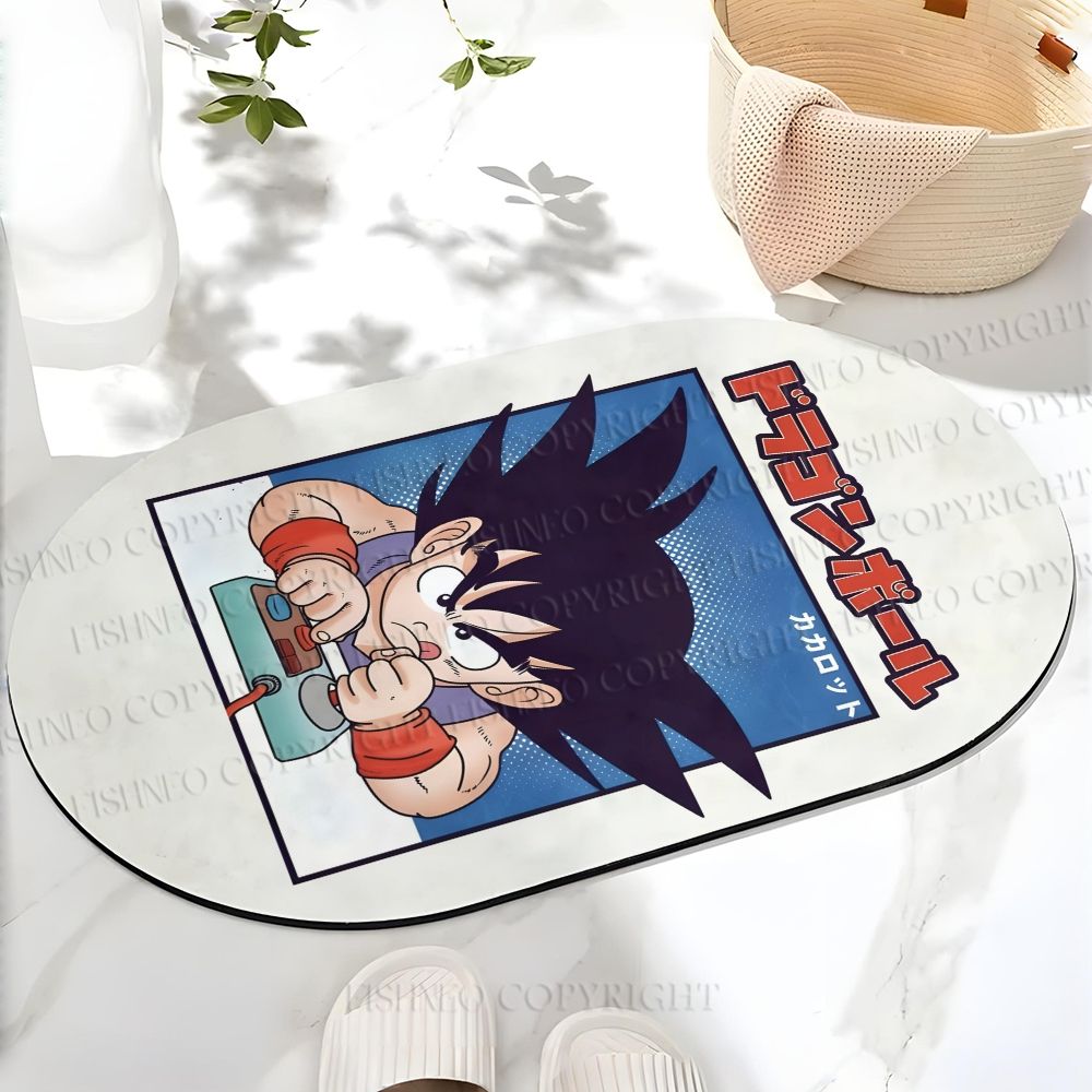Son Goku Printed Bath Mat