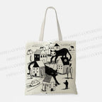 Giant Cat Village Tote Bag