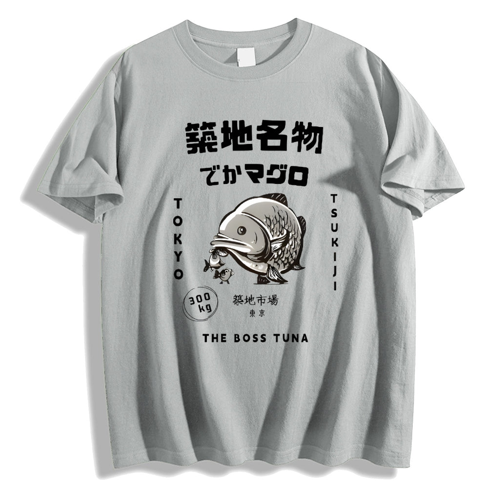 Tsukiji Market Tuna Fish Tokyo Japanese Style Classic Tee