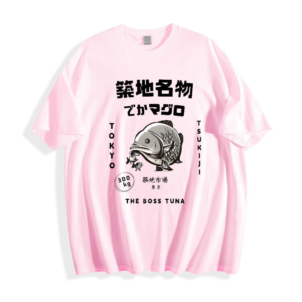 Tsukiji Market Tuna Fish Tokyo Japanese Style Classic Tee
