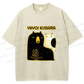 Unisex Yayoi Kusama Bear with Eagle Printed Washed Tee