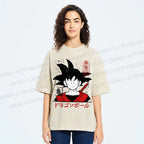 Unisex Dragon Ball Goku Printed Washed Tee