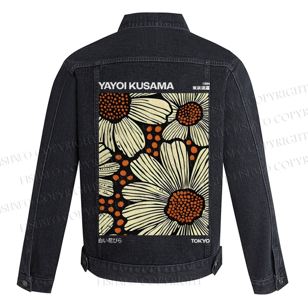 Yayoi Kusama Vintage Printed Denim Jacket