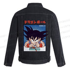 Son Goku Printed Denim Jacket