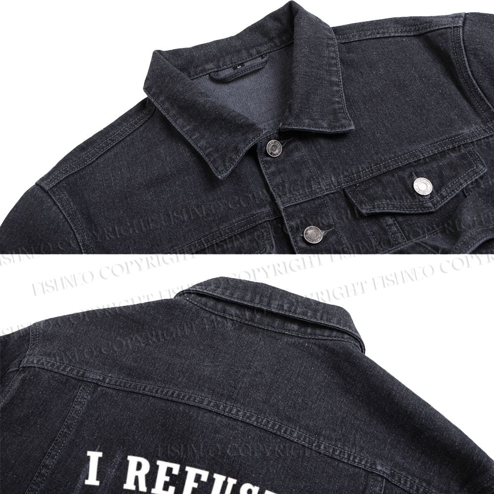 I Refuse To Tolerate Gluten Denim Jacket