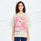 Unisex Bauhaus Art Geometry Printed Washed Tee