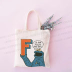 F Is For Fuck Printed Tote Bag