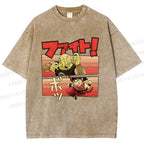 Unisex King Piccolo Goku Printed Washed Tee