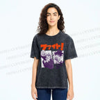 Unisex Master Roshi Goku Printed Washed Tee