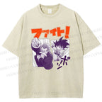 Unisex Master Roshi Goku Printed Washed Tee