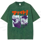Unisex Master Roshi Goku Printed Washed Tee