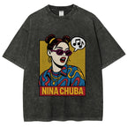 Nina Chuba in Pop Art Vibes Washed T-Shirt