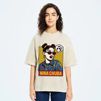Nina Chuba in Pop Art Vibes Washed T-Shirt