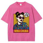 Nina Chuba in Pop Art Vibes Washed T-Shirt
