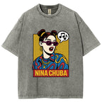 Nina Chuba in Pop Art Vibes Washed T-Shirt