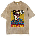 Nina Chuba in Pop Art Vibes Washed T-Shirt