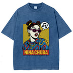 Nina Chuba in Pop Art Vibes Washed T-Shirt